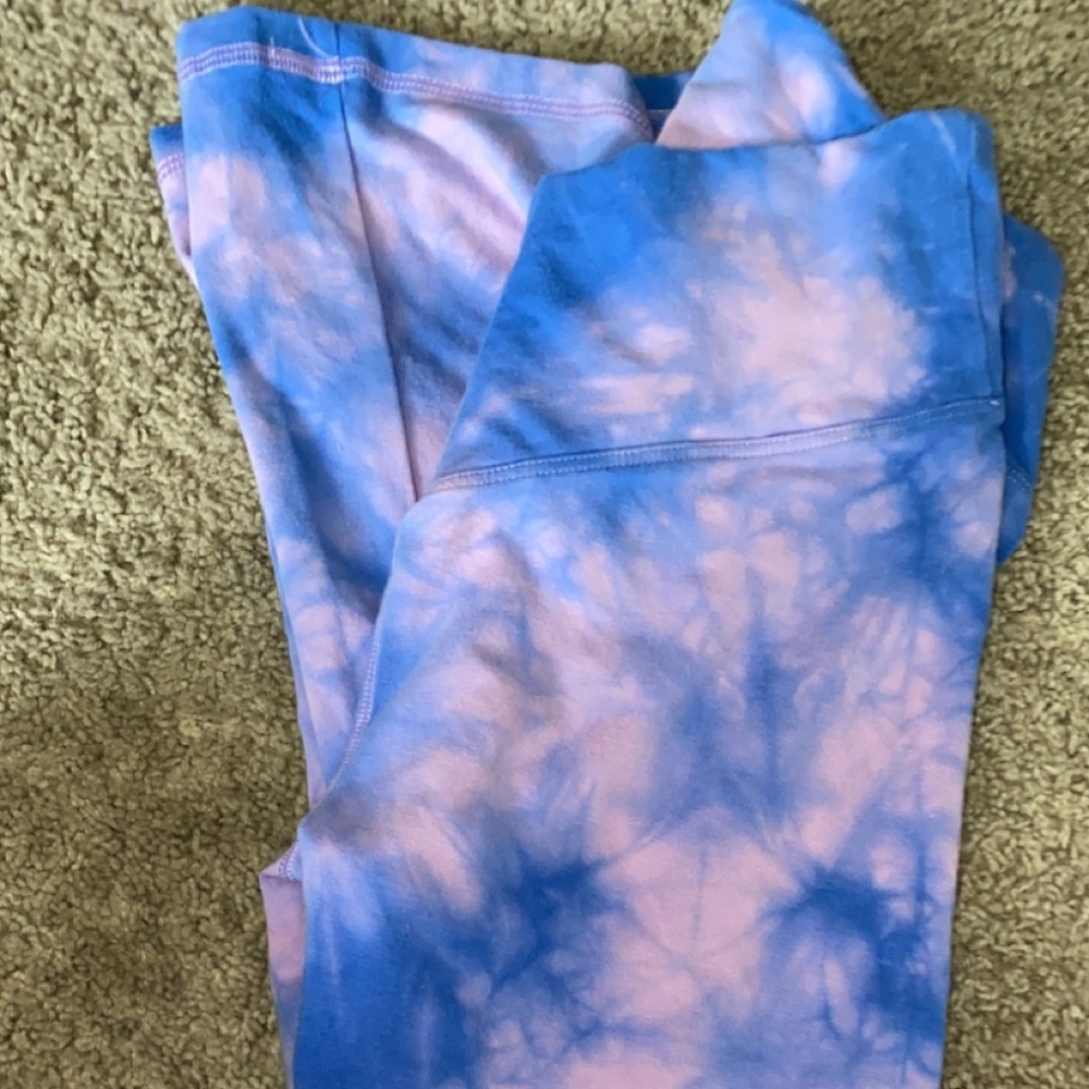 Tie Dye PINK/VS Flare Leggings S